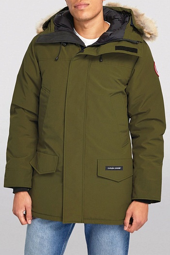 Утеплённая парка зелёного цвета Canada Goose Langford   