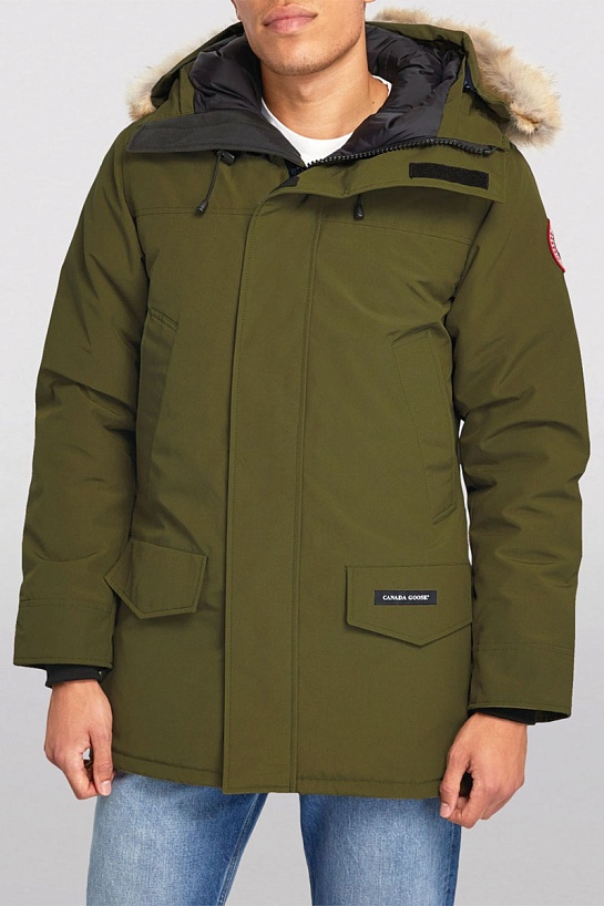 Утеплённая парка зелёного цвета Canada Goose Langford