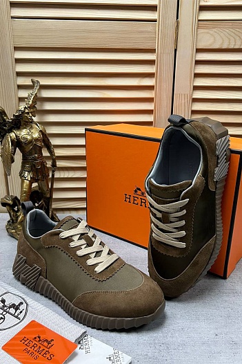 Мужские кроссовки Hermes Bouncing - Khaki   