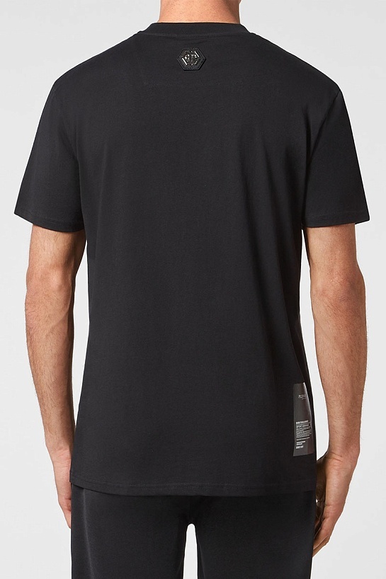 Чёрная футболка Philipp Plein Sport tiger-logo