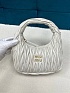 Женская сумка-хобо MIU MIU Wander Matelasse Premium 24x14x8 см - White