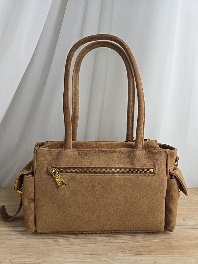 Замшевая сумка Prada 30x16 см   