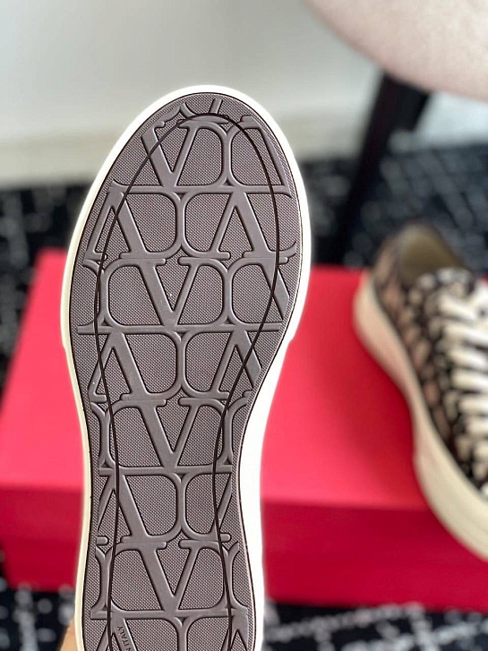 Женские кеды Valentino Toile Iconographe premium - Brown