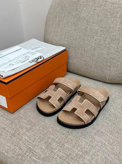 Женские сандалии Hermes Premium - Beige   