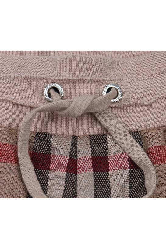 Бежевые шорты Burberry Check motif