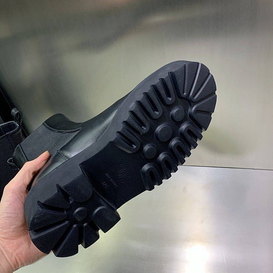 Женские кожаные сапоги Chanel Cruise premium - Black