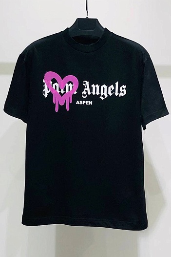 Оверсайз футболка Palm Angels Aspen Heart Sprayed   