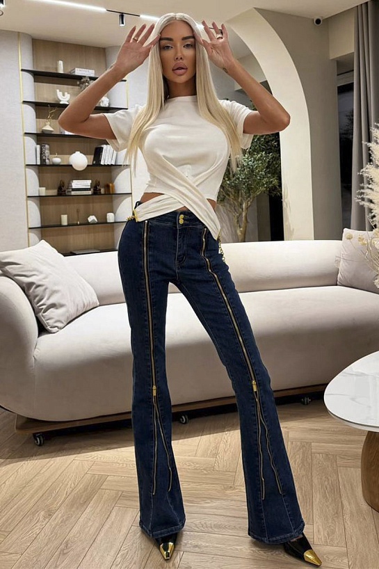 Женские синие джинсы Schiaparelli premium