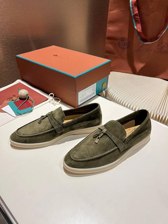Женские замшевые лоферы Loro Piana Summer Charms Walk premium