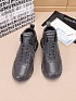 Кожаные кроссовки с мехом Premiata high-top - Grey