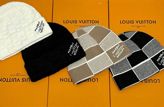 Шапка Louis Vuitton logo-embroidered - Black   