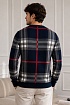 Мужская синяя кофта Burberry check pattern