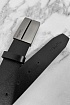 Мужской кожаный ремень чёрного цвета