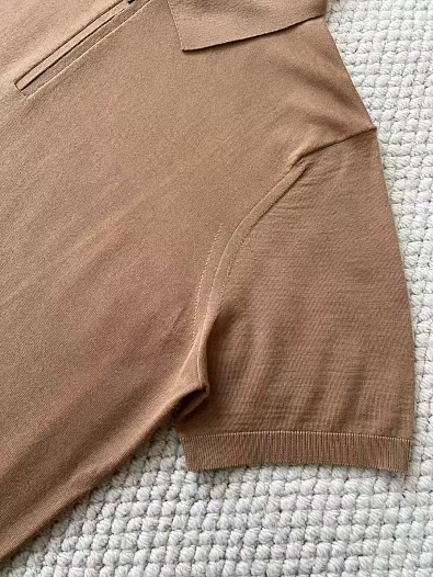 Мужское коричневое поло Loro Piana premium   