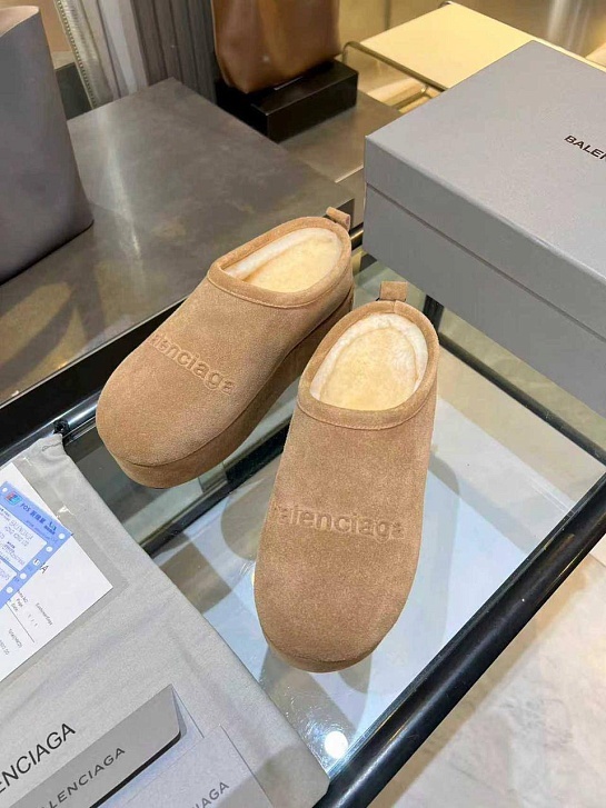 Женские ботинки сабо Balenciaga Alaska 55 premium - Beige