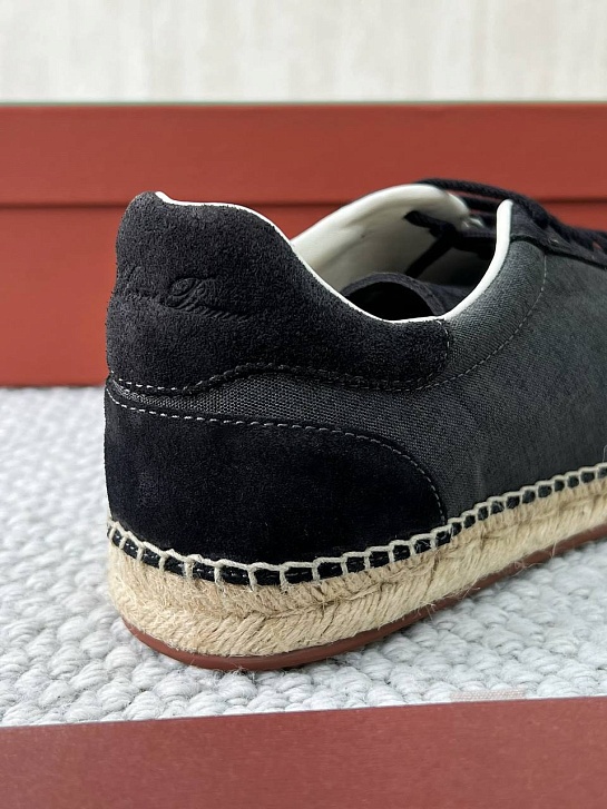 Мужские кроссовки Loro Piana Sea Tennis Walk - Black