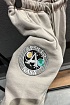 Мужские серые шорты Balenciaga x Nasa