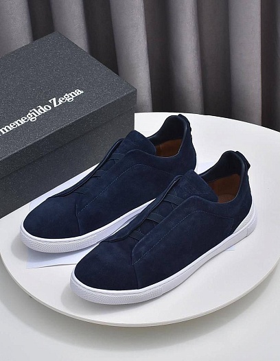 Мужские кроссовки Ermenegildo Zegna Triple Stitch - Navy   