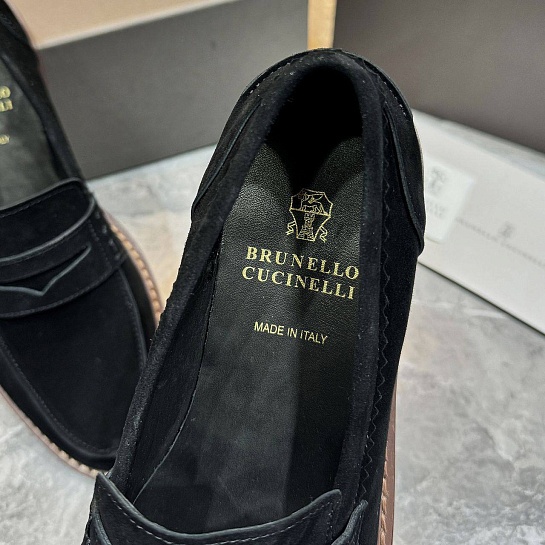 Мужские замшевые лоферы Brunello Cucinelli Premium