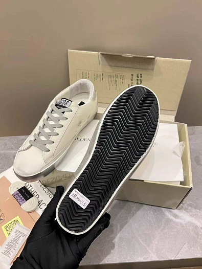 Женские кожаные кроссовки Golden Goose Super Star premium   