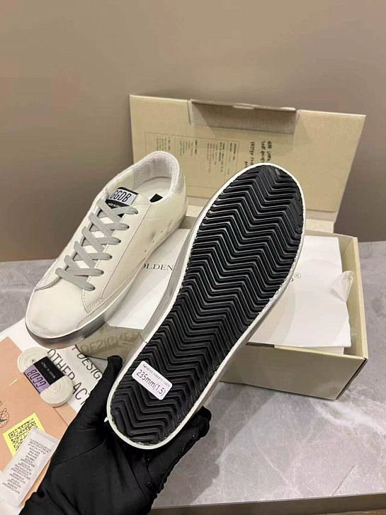 Женские кожаные кроссовки Golden Goose Super Star premium
