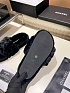 Женские меховые шлёпанцы Chanel Oran premium - Black