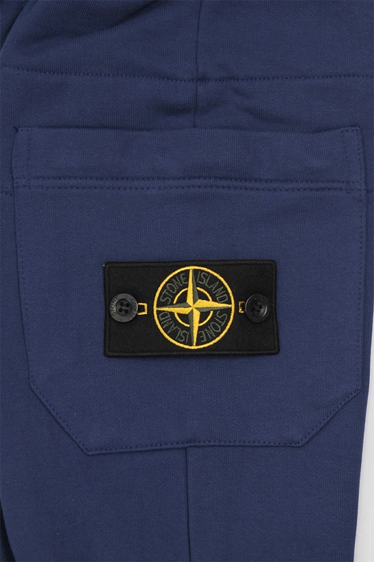 Мужские штаны тёмно-синего цвета Stone Island compass-patch