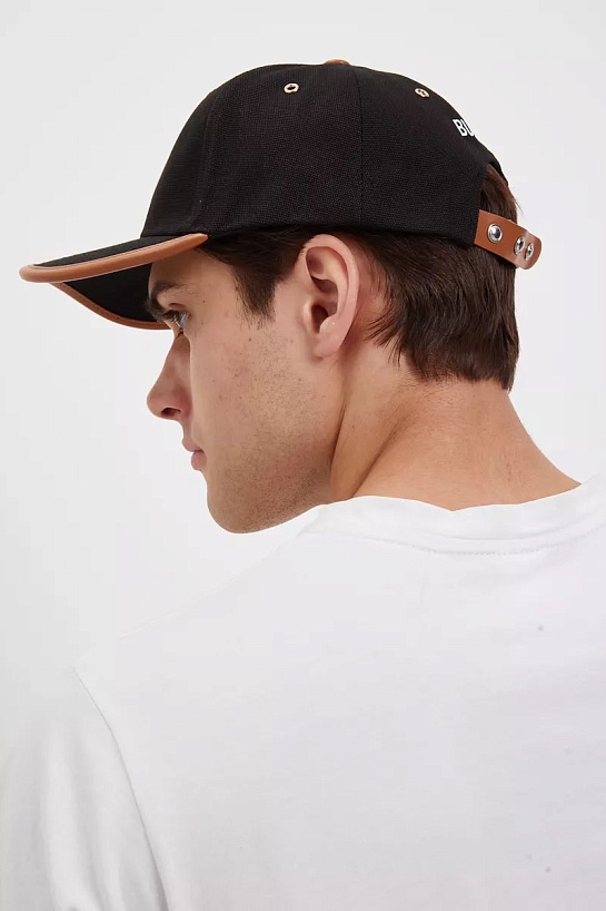 Бейсболка чёрного цвета Burberry logo-applique