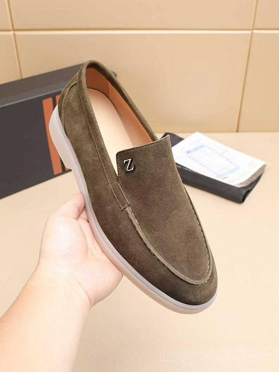 Мужские замшевые лоферы Ermenegildo Zegna