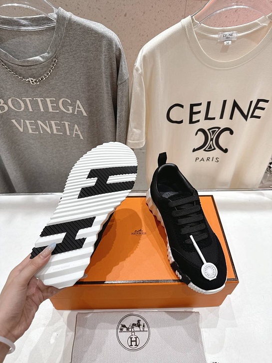 Женские кроссовки Hermes Bouncing  premium - Black