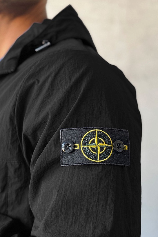 Куртка чёрного цвета Stone Island compass-patch