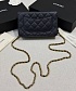 Кожаная сумка Chanel Wallet on Chain premium 19x12x4 см