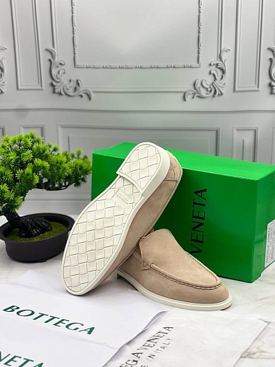 Мужские замшевые лоферы Bottega Veneta   