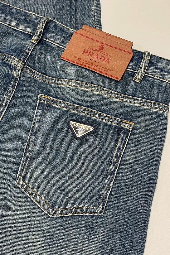 Мужские светло-синие джинсы Prada
