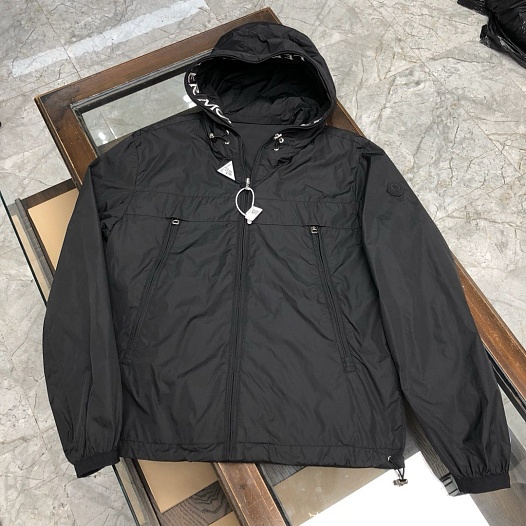 Двусторонняя ветровка Moncler чёрного цвета   