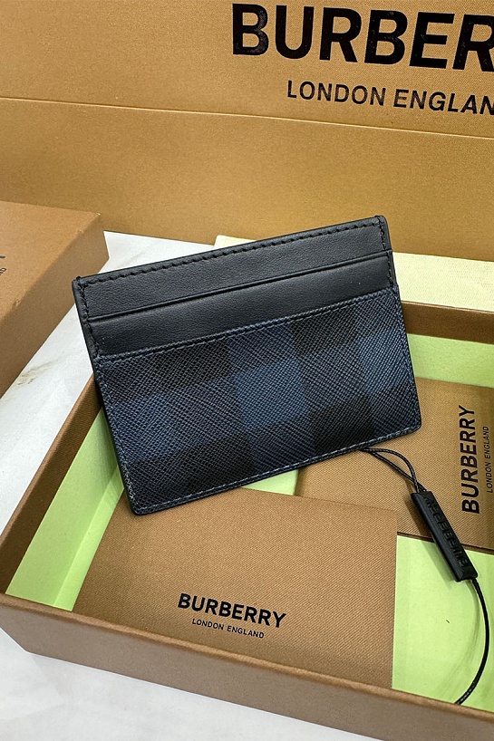 Кожаный кардхолдер Burberry Premium 10x7 см