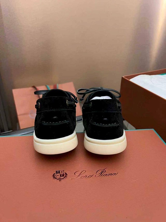 Женские замшевые лоферы Loro Piana premium