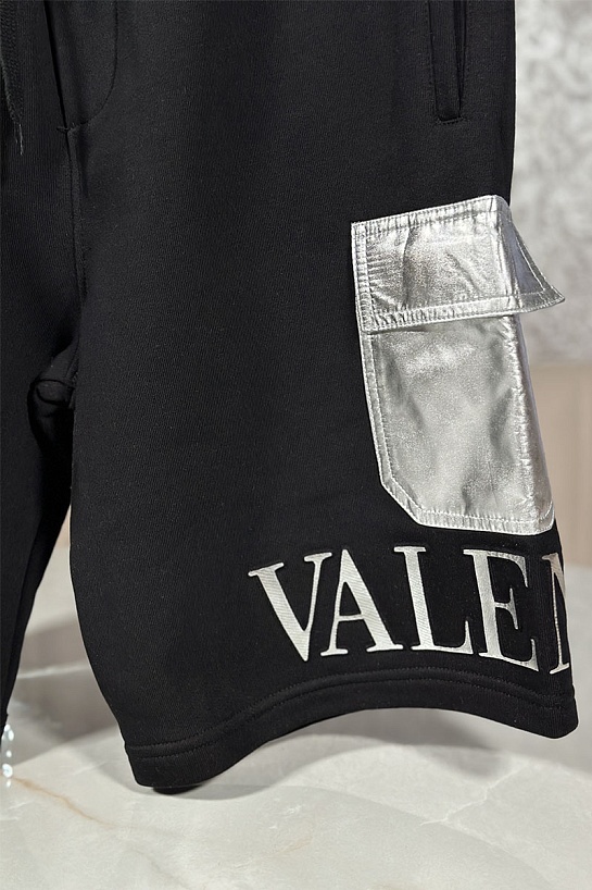 Чёрные шорты Valentino Bermuda