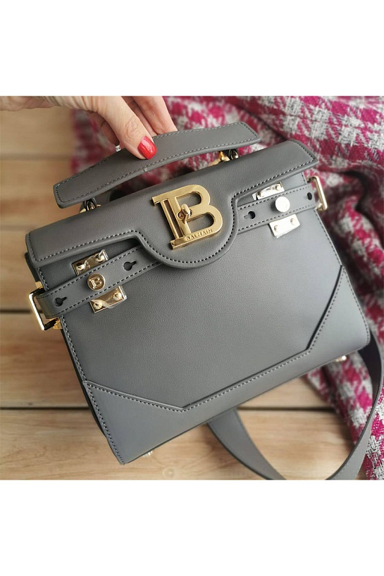 Женская кожаная сумка Balmain B-Buzz 24x21 см (6 расцветок)