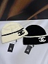 Шапка Chanel logo-embroidered premium - Balck
