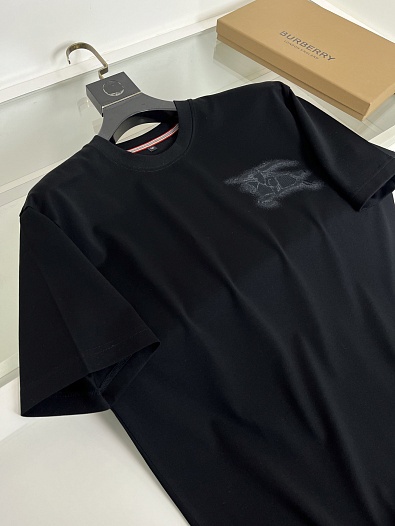 Мужская чёрная футболка Burberry premium   