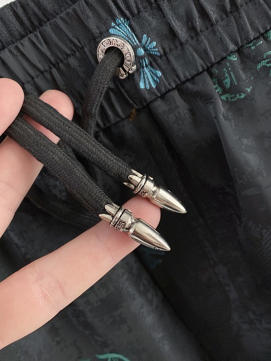 Мужские чёрные шорты Chrome Hearts premium