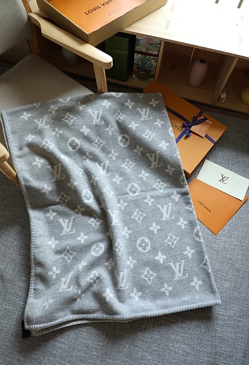 Плед Louis Vuitton Monogram premium 180x140 см   