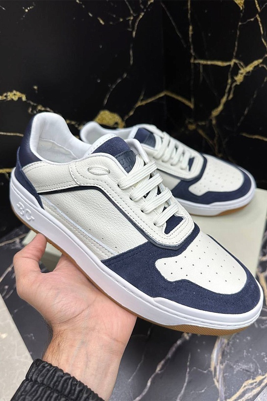 Мужские комбинированные кроссовки Brunello Cucinelli