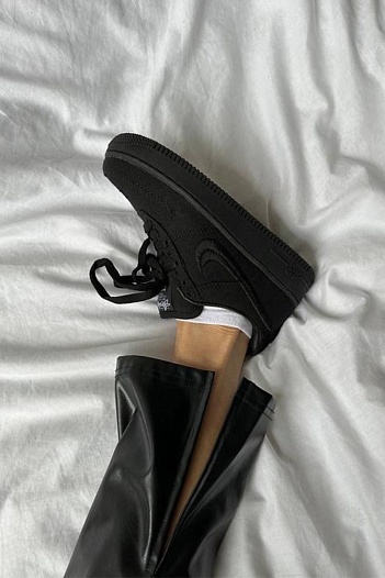 Кроссовки Stussy x Nike Air Force 1 Low - Black   