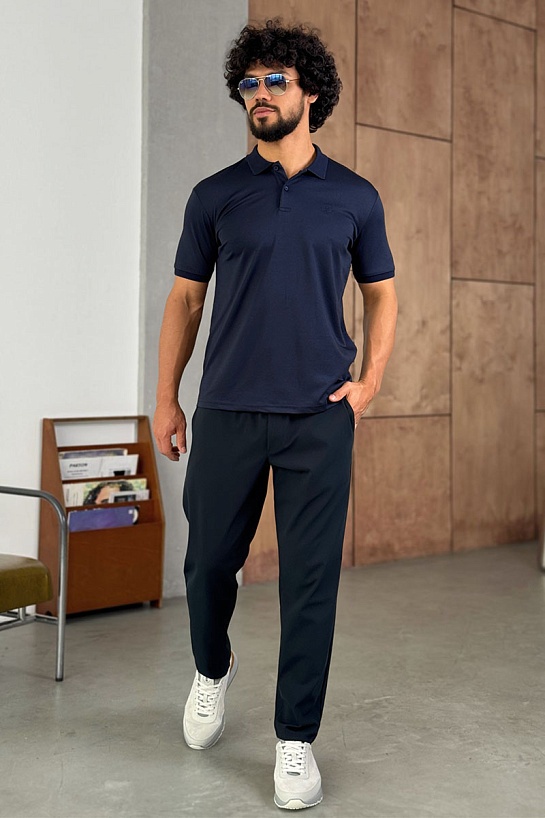 Мужские тёмно-синие штаны Prada