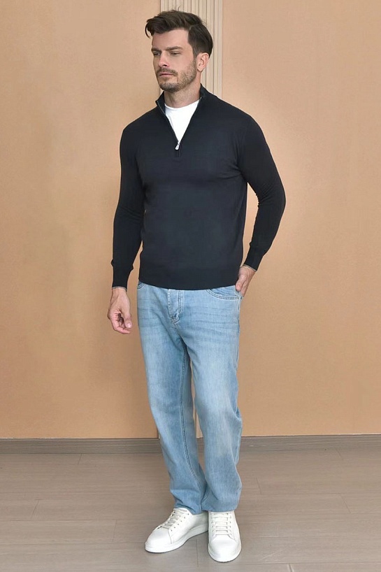 Кашемировый свитер Brunello Cucinelli Premium - Black Grey