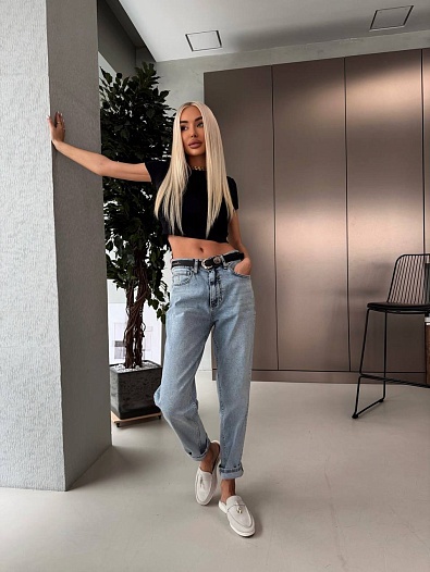 Женские синие джинсы Schiaparelli premium   