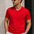 Бордовая футболка Burberry Monogram Motif V-neck
