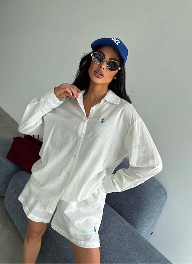 Женский белый костюм Роlо Ralрh Lаurеn premium   